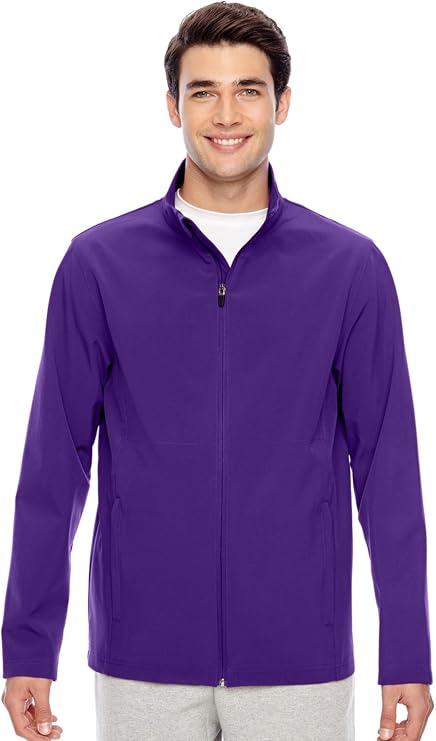 Team 365 Men's Leader Soft Shell Jacket, XL, Sport Purple