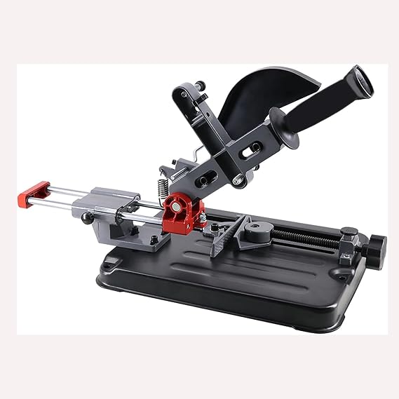 Angle Grinder Stand, 45 ° Clamp Angle Grinder Fixed Holder, Base Is Upgraded To 340x250mm/Tie Rod Stroke: 150mm, for 100~125MM Models