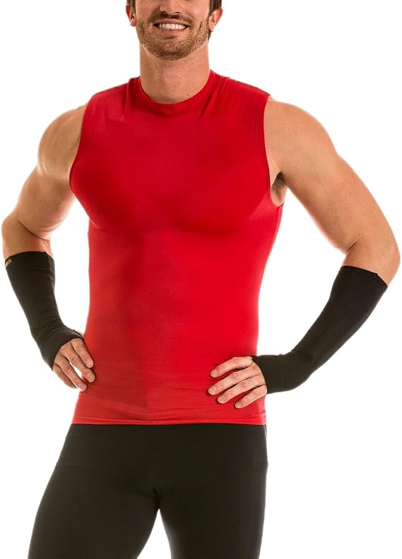 Insta Slim Men's Sleeveless Crew Neck Compression T-Shirt