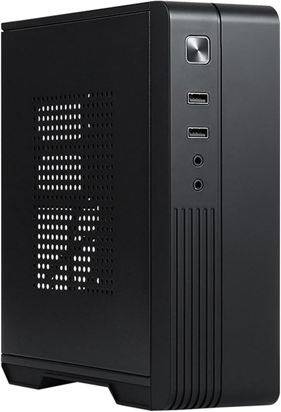 MX02 Mini ITX Computer Case, HTPC Host Chassis, USB2.0 ITX Enclosure for Office Business, Industrial Control Chassis