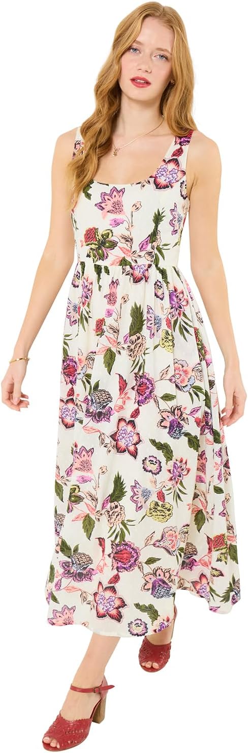 Joe Browns Women's Floral Print Cotton Dobby Dress
