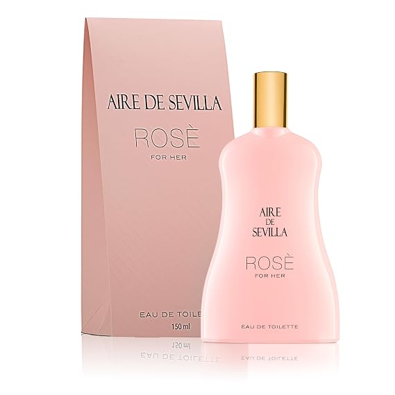 Instituto Espanol Aire de Sevilla Cologne Rose Eau de Toilette for Women, Sensuous and Elegant Floral Fragrance, Spray, 5.1 fl oz (150 ml), Made in Spain