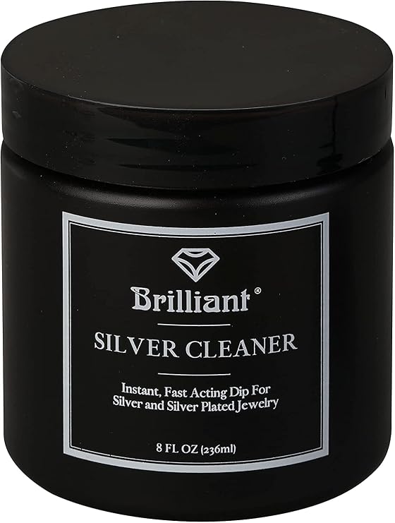 Brilliant Silver Dip Cleaner, Black 8 Oz