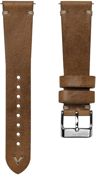 WatchGecko Simple Handmade Leather Watch Strap