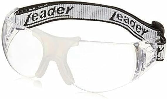 LEADER Champion Protective Eyewear Adult Sports Goggles with Clear Lens, Anti-Fog Coating, 180-Degree Peripheral Vision, Meets ASTM F803 Impact Standards for Pickleball, Multi-Sport