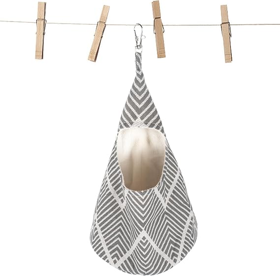 Vaktop Peg Bag for Washing Line with Hanger, Washable Conical Peg Holder | Reusable Laundry Storage for Clothespin Storage Bag (15 x 8 in)