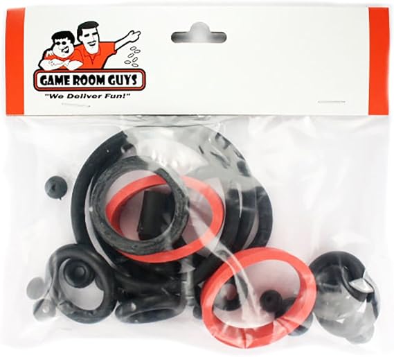 Game Room Guys Stern AC/DC Pro Pinball Black Rubber Ring Kit