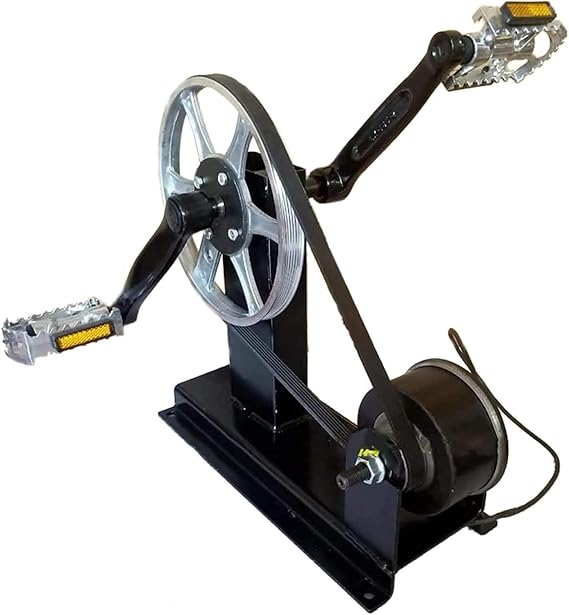 Hand Crank Generators 300w Foot Pedal Power Generator, Pedal Power Generator with USB Interface/DC1-35V Output, Easy to Carry Bicycle Generator Charger