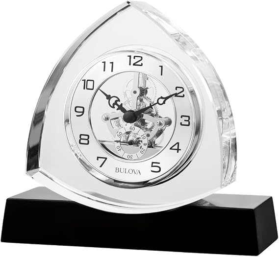 Bulova Trident Clock Clocks B1706 Trident, Clear