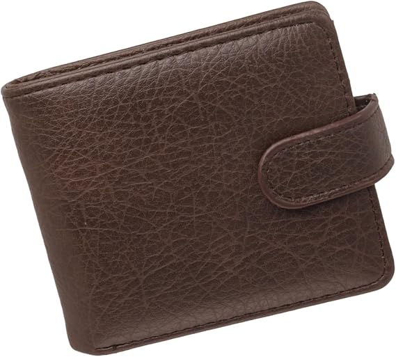Brown Leather Wallet Card Wallet for Men and Women