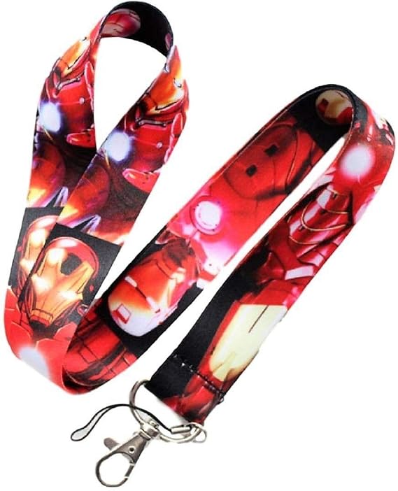 Ironman Character ID Holder Lanyard Keychain
