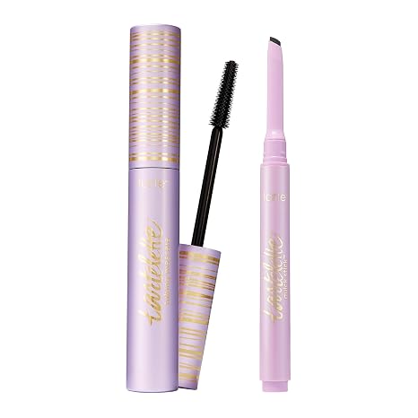 tarte tartelette tubing mascara & tartelette quick stick liner Lash Extensions in a Tube Mascara with Ultra-Thin Slanted Tip Gel Eyeliner, Easy-to-Remove Eye Makeup, Vegan & Cruelty-Free