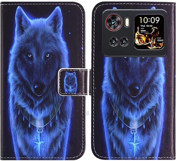 ウルフ 耐汚れ ポーチ 保護する おしゃれ Cover Case シリコーン TPU Silicone スタンド レザー 合皮 カード収納 カバー 財布 ケース 手帳型 可兼容 Cubot X100 6.88 inch