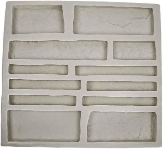 Veneer Stone Rubber Mold for Concrete or Plaster, EZ Stack Flats, 22.75x20.5, Version 1, Recycled Material