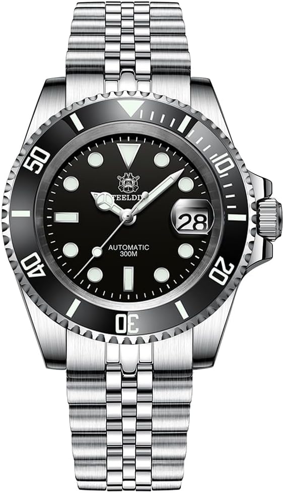 STEELDIVE NH35 Automatic Sapphire Water Ghost Mens Dive Watch 30ATM Water Resistant Sapphire Glass Watches