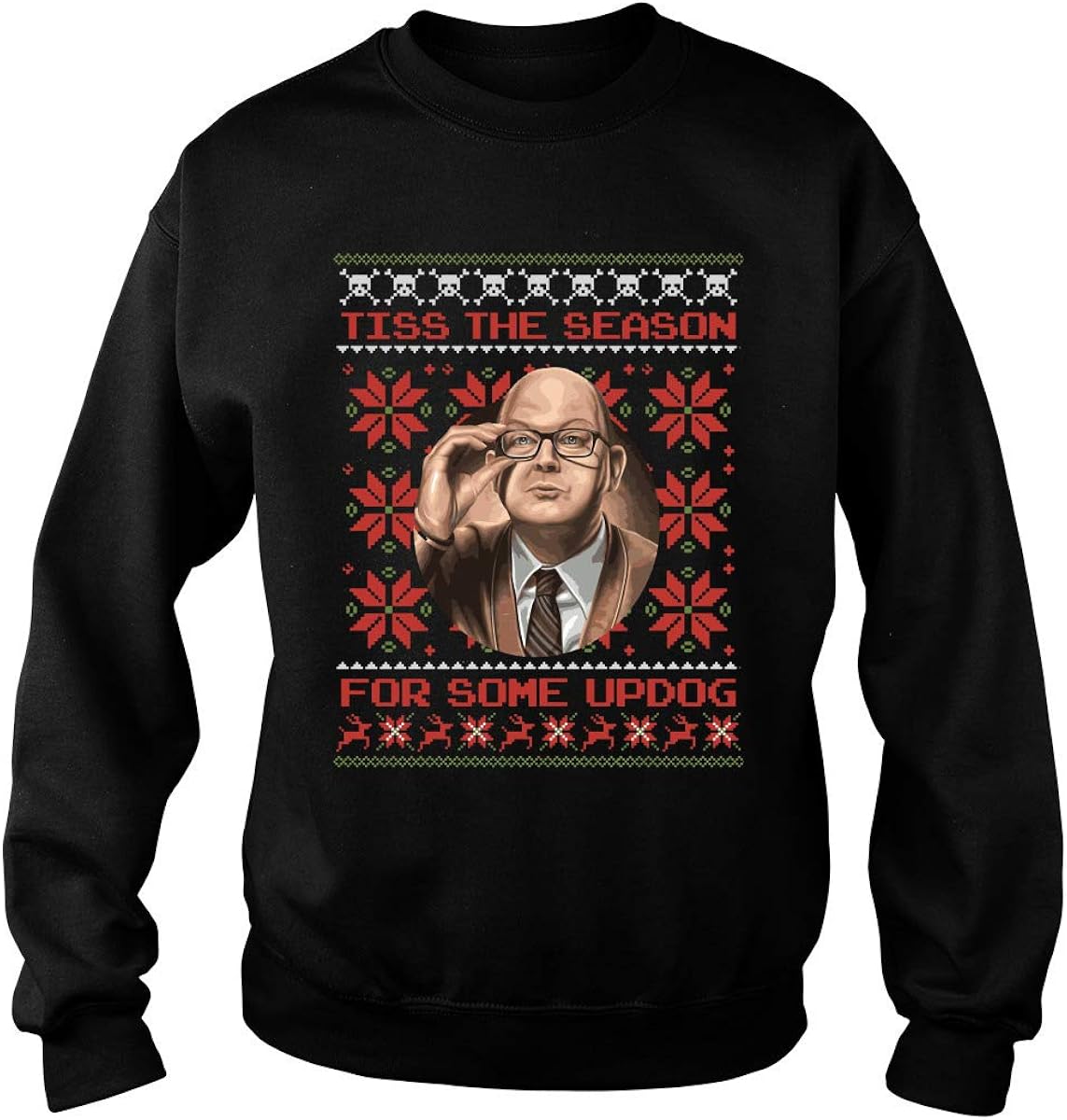 What We Do Shadow Colin Robinson Tiss The Season for Some Updog Ugly Christmas Sweater
