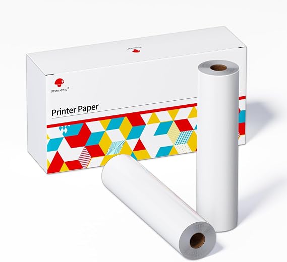 Phomemo 2 Rolls Thermal Printer Paper US Letter Size 8.511 for M08F-Letter