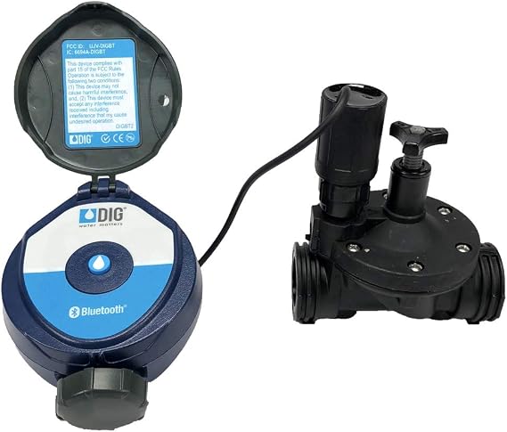 DIG 410BT-075 Battery Powered Bluetooth Controller w/ 3/4" in-Line Valve