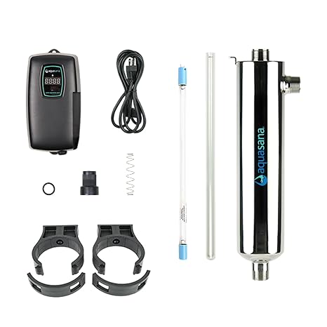 Aquasana Max Flow UV AQ-UV-15C Whole House Water Filter System | UV Purifier | 16 GPM Peak Flow | Sterilizes up to 99.99% of Viruses and Bacteria and 99% of Chlorine-Resistant Cysts