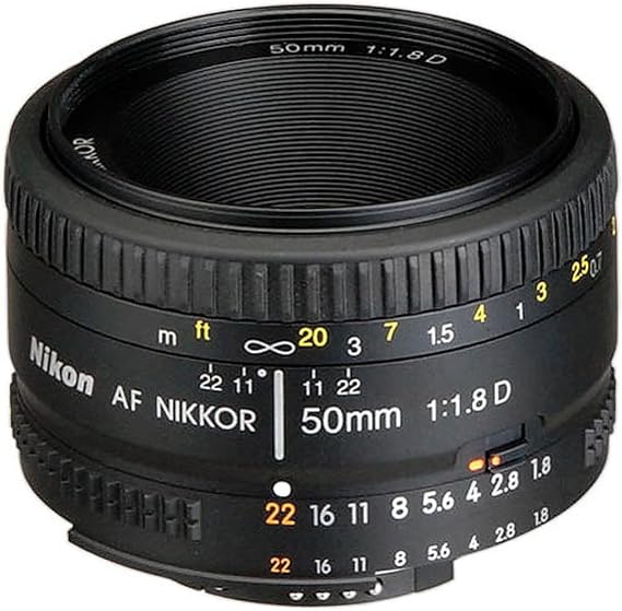 Nikon AF FX NIKKOR 50mm f/1.8D Lens for Nikon DSLR Cameras