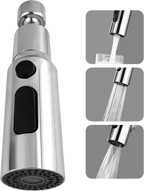 Kitchen Tap Spray Head, Tap Adapter for Kitchen Sink, 360° Swivel Spout
