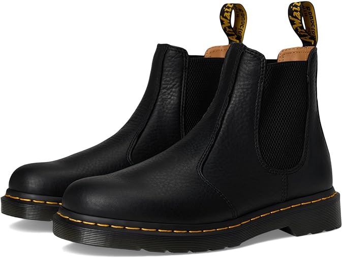 Dr. Martens 2976 Patent Lamper Ankle Boots/Boots Women Black Mid Boots Shoes