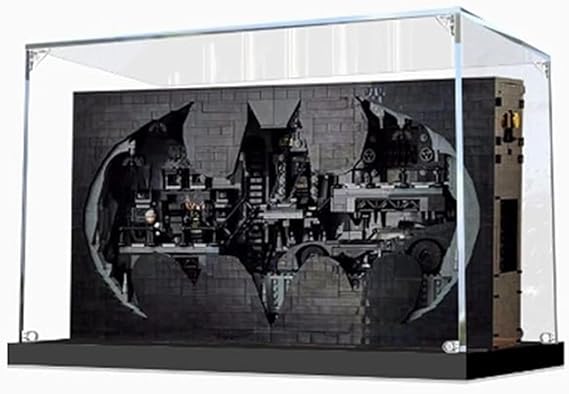 Acrylic Display case, for Lego 76252 Batcave Shadowbox Model ，Dustproof Transparent Collections Display Case. (Display Box only) (2mm-21.6 x 7.8 x 13.7 in)