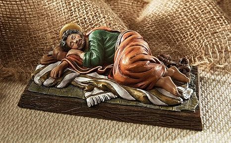 Sleeping Saint Joseph 6" L Figure