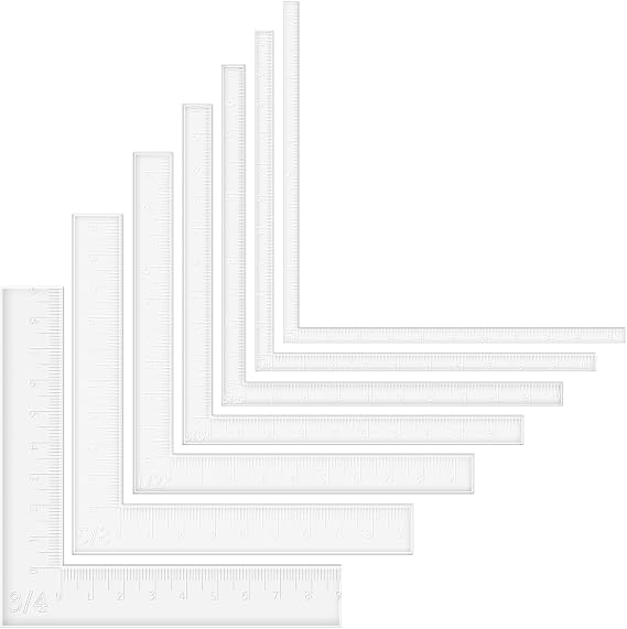 BAOFALI 7 Pcs/Set Creative Positioning Pieces Card Corners Helpers Stamping Corners Paper Craft Supplies Scrapbooking Tools for Paper Craft Card Making and Scrapbooking Crafting Tool