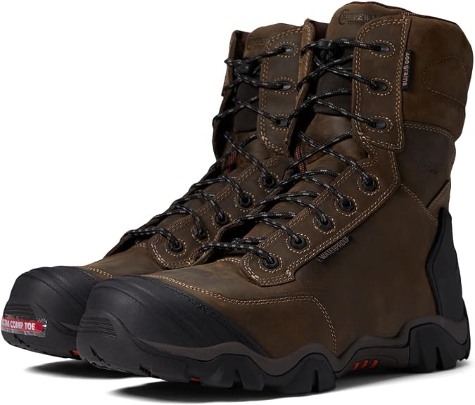 Chippewa Men's Cross Terrain Waterproof Hiking Boot Nano Composite Toe - AE5014 10.5 D(M) US Graphite