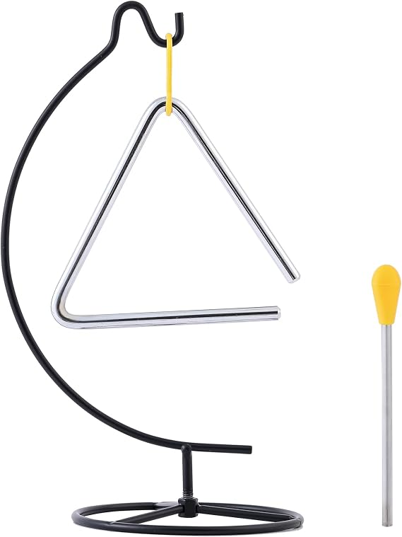 5 inches Triangle Percussion Instrument With Striker Dinner Bell