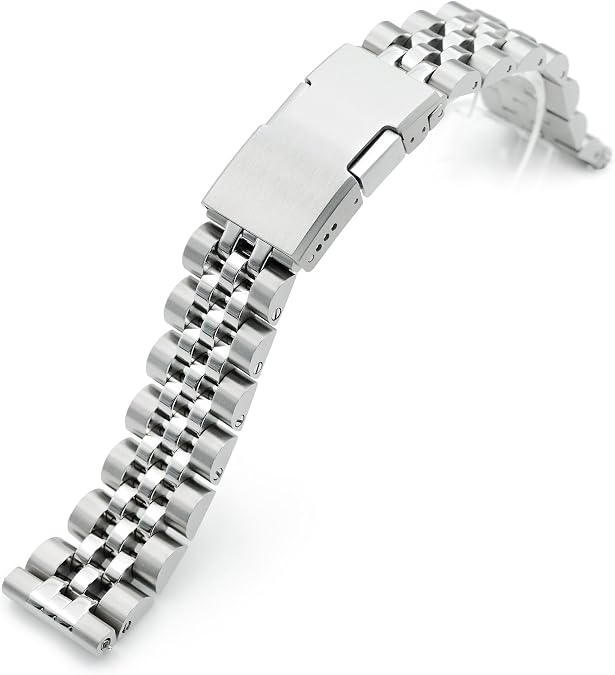 MiLTAT 20mm Angus-O2-QR Titanium Watch Band Straight End Quick Release, Brushed Slinea Clasp