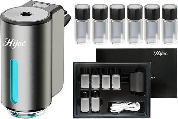 Smart Car Air Freshener,Grey,with 610ml Assorted Fragrance Oils
