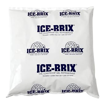 Polar Tech IB 16 Ice Brix Refrigerant Packs, Standard Leakproof, 16oz Capacity (Case of 18)