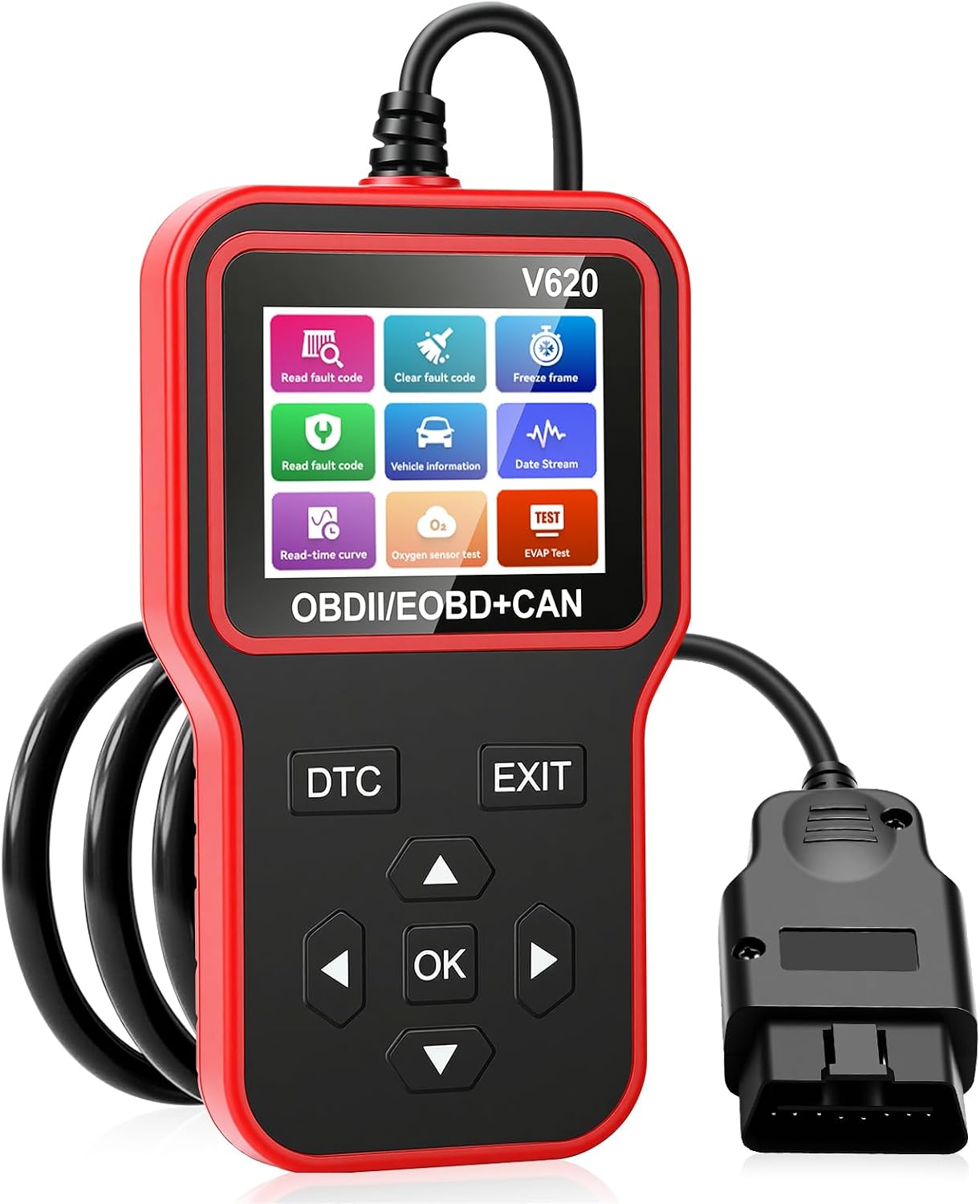 diymore OBD2 Scanner Car Diagnostic Engine Fault Code Reader with 35,901 DTC Database, Check Engine Light Reset Tool for All OBDII Vehicles for BMW Audi VW Mercedes