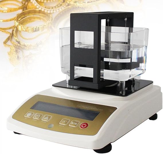 Electronic Gold Purity Tester Machine Gold Purity Analyze Machine Metal Authenticity Tester Purity Density Meter for Precious Metal,200K