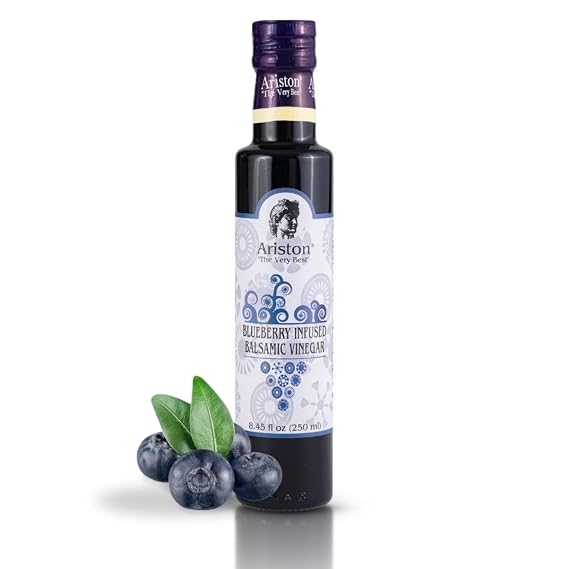 Ariston Aged Balsamic Vinegar of Modena, Blueberry Flavored, 8.45 Fl Oz