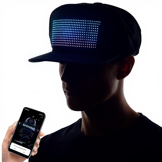 LED Cap, Editing Light up Hat for Party Club Christmas Halloween