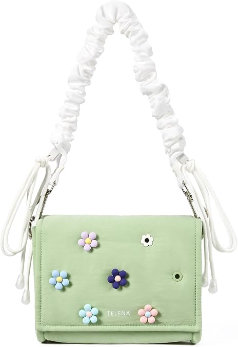 Telena DIY Customizable Crossbody Bags Snaphole Shoulder Bag for Women with DIY Charm Set