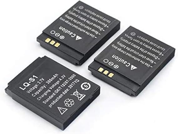 LQ-S1 3.7v 380mAh, Rechar Li-ion for DZ09 Smart QW09 W8 A1 V8 X6 3Pics