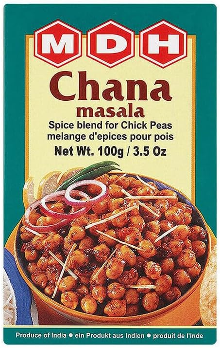 MDH Various Seasoning Masala Powder - A Mixture of Spices Adds Taste - Aromatic & Enhances the flavor of the meal -Simplifies & Speeds Up The Cooking Process (Chana Masala 100g, 1)
