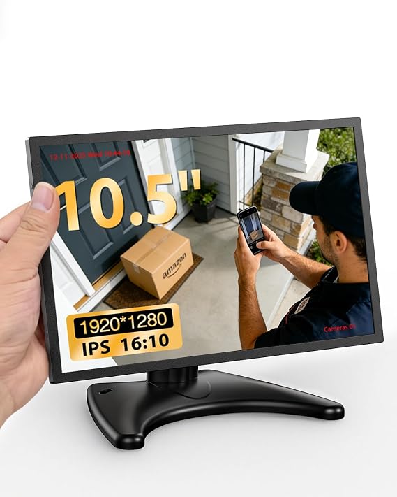 10.5 inch Security Monitor Metal Case for Camera Mini PC