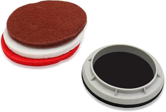 Prolux Core 13" Pad Set, Compatible with Units Purchased in 2021 and Older, Includes Waxing Stripping and Polishing Pads
