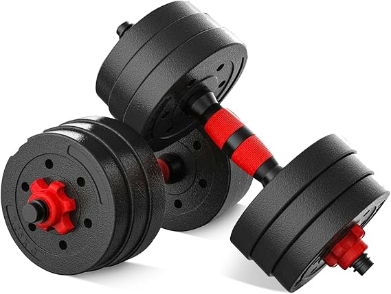 FK Sports Adjustable Dumbbell Set 20KG/30KG/40KG, Home Gym Weights for Men & Women, Adjustable Free Weights with Spinlock Collars, Strength Training & Muscle Building Equipment
