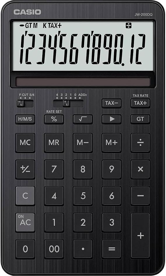Casio JW-200DQ Medium Desk Calculator Black