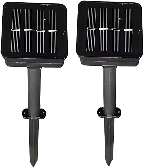 1.2V 800Mah Battery Included, 2 Pcs Solar Panel Replacement, 8 Modes Waterproof Outdoor Solar Lights Controller, High Conversion, Epoxy Encapsulation, for DIY Decorative Solar Lights