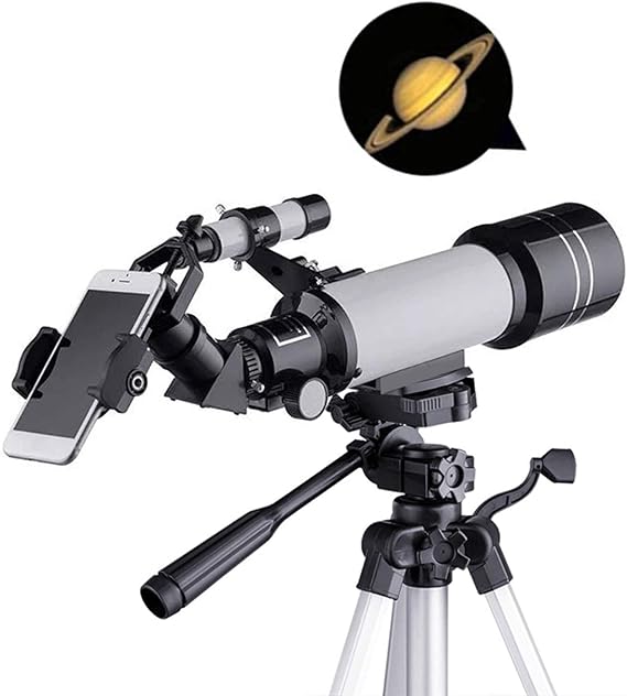 High Power HD National Geographic Astronomical Telescope HD Monoculars Portable 70MM Refractor for Beginners And Children Smart Phone Adapter with Adjustable Tripod Moon Filter Finder And Carrying Bag