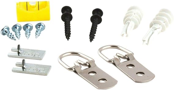 Hangman HDK 13-Piece Heavy-Duty D-Ring Picture-Hanging Kit, Multicoloured
