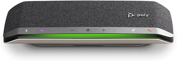 Poly Sync 40 Smart Speakerphone (Plantronics) - Flexible Workspaces - Connect to PC/Mac via USB and Smartphones via Bluetooth - Certified for Microsoft Teams