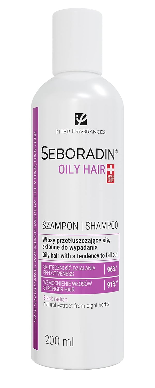 Seboradin Shampoo for oily hair loss dandruff psoriasis eczema psoriasis hair shampoo oily hair 200 ml Oily Hair